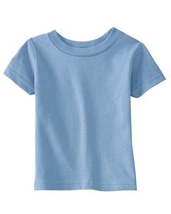 Rabbit Skins 3401 - Infant 5.5 oz. Short-Sleeve Jersey T-Shirt Light Blue