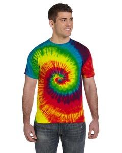 Tie-Dye CD100 - 5.4 oz., 100% Cotton Tie-Dyed T-Shirt Reactive Rainbow