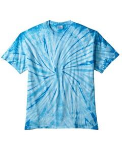 Tie-Dye CD100 - 5.4 oz., 100% Cotton Tie-Dyed T-Shirt Spide R Baby Blue