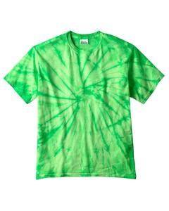Tie-Dye CD100 - 5.4 oz., 100% Cotton Tie-Dyed T-Shirt Spider Lime