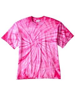 Tie-Dye CD100 - 5.4 oz., 100% Cotton Tie-Dyed T-Shirt Spider Pink
