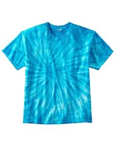 Tie-Dye CD100 - 5.4 oz., 100% Cotton Tie-Dyed T-Shirt Spider Trquoise