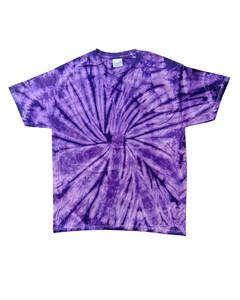 Tie-Dye CD100 - 5.4 oz., 100% Cotton Tie-Dyed T-Shirt Spider Purple