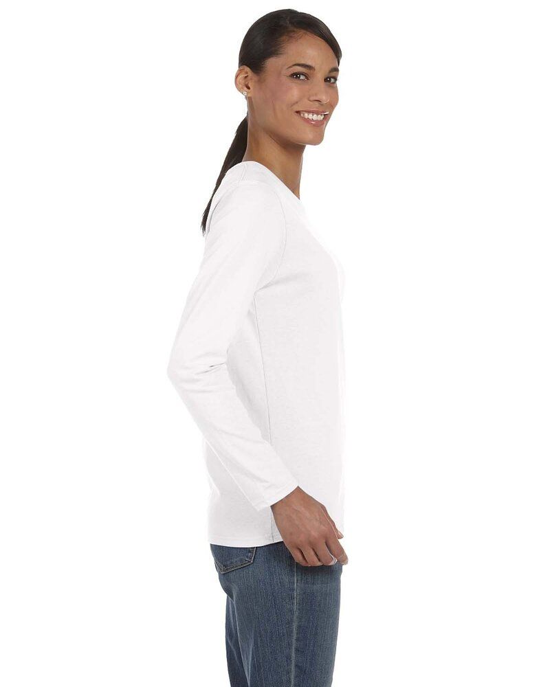 Gildan 5400L - T-shirt à manches longues en coton supérieur coupe Missy