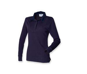 Front Row FR101 - Ladies Classic Rugby Shirt Navy/ Navy