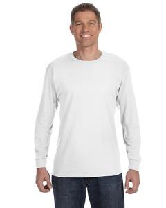 Jerzees 29L - 5.6 oz., 50/50 Heavyweight Blend™ Long-Sleeve T-Shirt  White