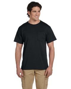 Jerzees 29P - 5.6 oz., 50/50 Heavyweight Blend™ Pocket T-Shirt  Black