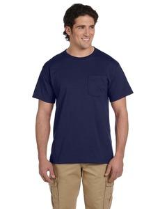Jerzees 29P - 5.6 oz., 50/50 Heavyweight Blend™ Pocket T-Shirt  Navy