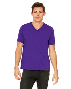 Bella+Canvas 3005 - t-shirt jersey unisexe à manches courtes et encolure en V Team Purple