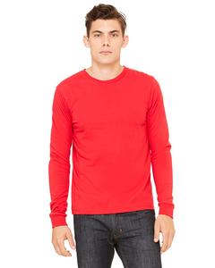Bella+Canvas 3501 - Men’s Jersey Long-Sleeve T-Shirt Red