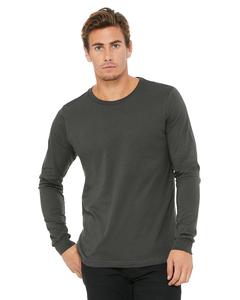 Bella+Canvas 3501 - Men’s Jersey Long-Sleeve T-Shirt Asphalt