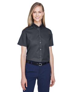 Ash City Core 365 78194 - Optimum Core 365™ Ladies' Short Sleeve Twill Shirts Carbon