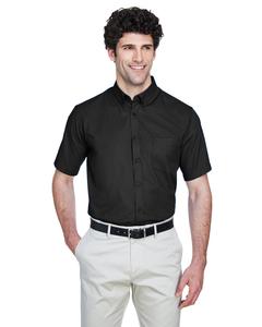 Ash City Core 365 88194 - Optimum Pour Hommes Chemises En Twill Core 365™ À Manches Courtes Noir