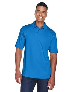 Ash City North End 88632 - Men's Recycled Polyester Performance Pique Polo Light Nautical Blue W/White