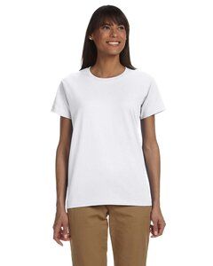 Gildan G200L -  T-shirt pour femme Ultra CottonMD, 6 oz de MD Blanc