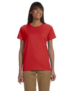 Gildan G200L -  T-shirt pour femme Ultra CottonMD, 6 oz de MD Rouge