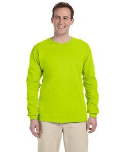 Gildan G240 - Ultra Cotton® 6 oz. Long-Sleeve T-Shirt (2400) Safety Green