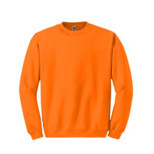Gildan 18000 - Wholesale Crewneck Sweatshirt 8 oz. Safety Orange