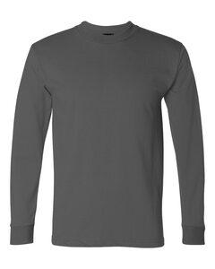 Bayside 2955 - Union-Made Long Sleeve T-Shirt Charcoal
