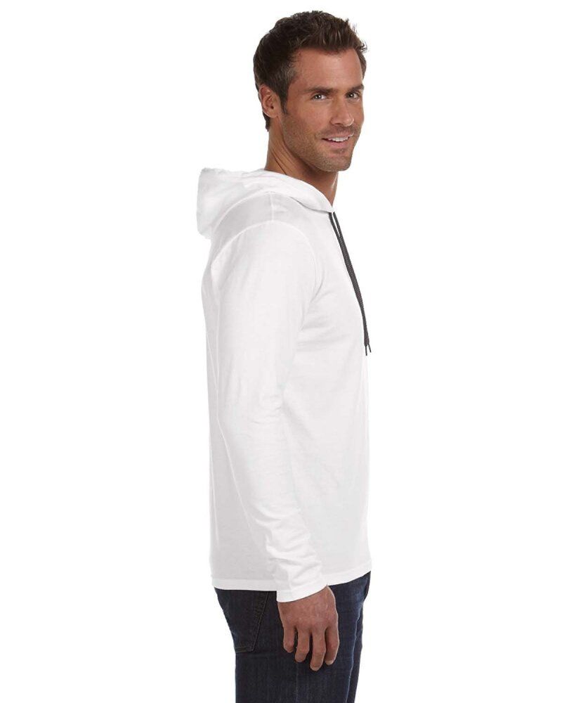 Anvil 987 - Lightweight Long Sleeve Hooded T-Shirt