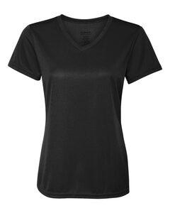 Augusta Sportswear 1790 - Ladies' V-Neck Wicking T-Shirt Black