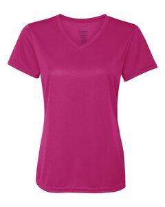 Augusta Sportswear 1790 - Ladies' V-Neck Wicking T-Shirt Power Pink