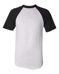 Augusta Sportswear 423 - Short Sleeve Baseball Jersey White/ Black