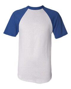 Augusta Sportswear 423 - Short Sleeve Baseball Jersey White/ Royal