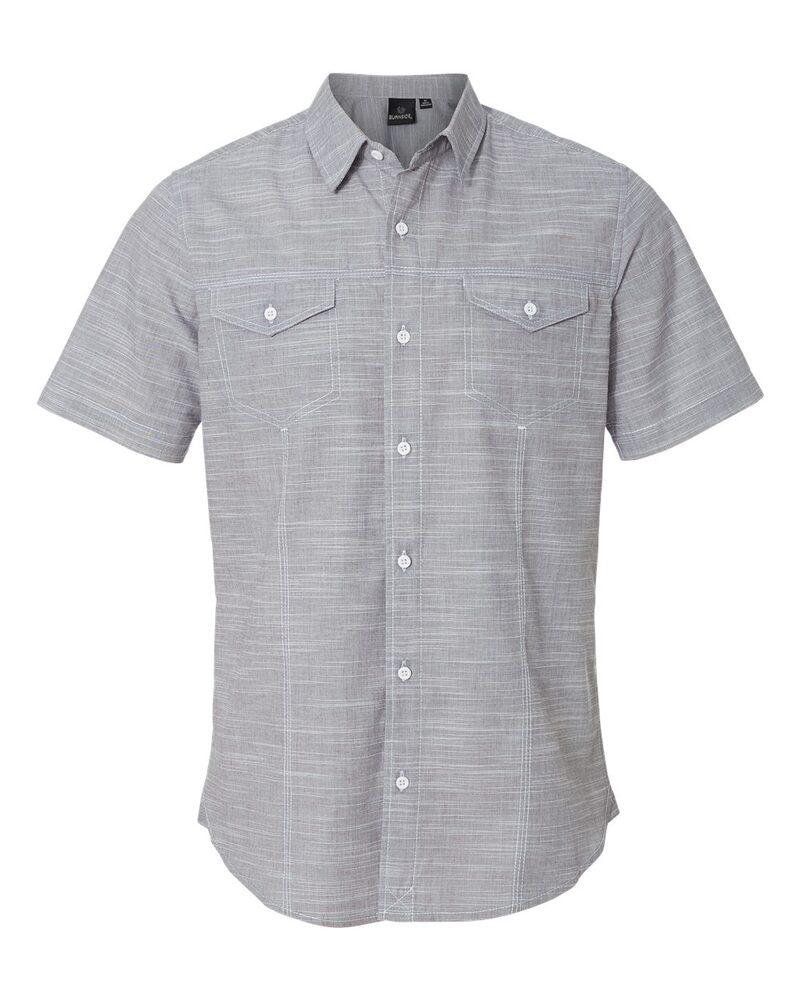 Burnside B9247 - Textured Solid Short Sleeve Shirt
