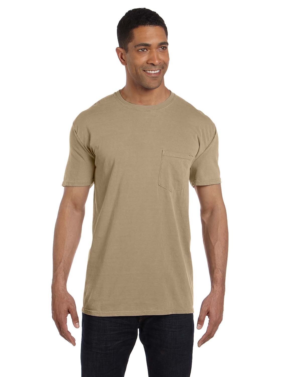 Comfort Colors Mens Pigment Dyed Short Sleeve Shirt with a Pocket 6030 Up to 3XL 