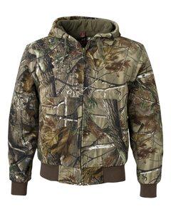 DRI DUCK 5020T - Hooded Cloth Jacket with Tricot Quilt Lining Tall Sizes