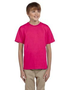 Fruit of the Loom 3930BR - Youth Heavy Cotton HD™ T-Shirt Cyber Pink