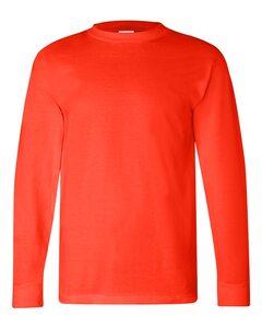 Bayside 6100 - USA-Made Long Sleeve T-Shirt Bright Orange
