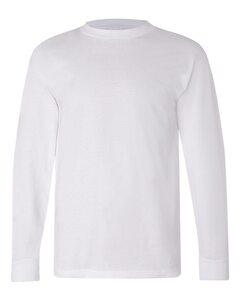 Bayside 6100 - USA-Made Long Sleeve T-Shirt White