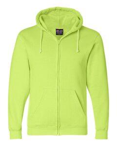 Bayside 900 - USA-Made Full-Zip Hooded Sweatshirt Lime Green