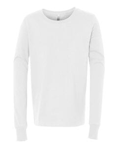 Bella+Canvas 3501Y - Youth Jersey Long Sleeve T-Shirt Blanca