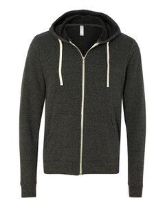 Bella+Canvas 3909 - Unisex Triblend Full-Zip Sweatshirt Charcoal-Black Triblend
