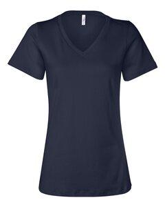 Bella+Canvas 6405 - Relaxed Short Sleeve Jersey V-Neck T-Shirt Navy