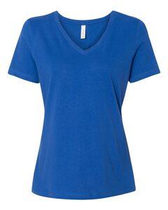 Bella+Canvas 6405 - Relaxed Short Sleeve Jersey V-Neck T-Shirt True Royal