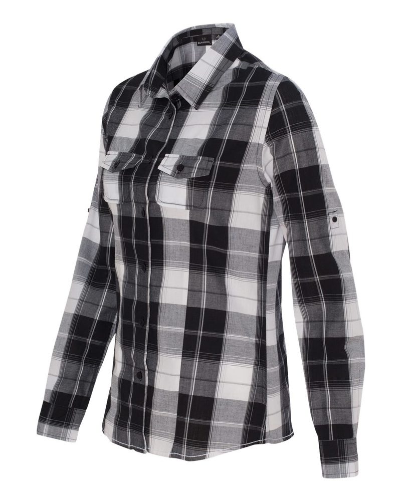 Burnside B5222 - Ladies' Long Sleeve Plaid Shirt