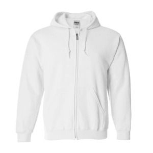 Gildan 18600 - Heavy Blend™ Full-Zip Hooded Sweatshirt White
