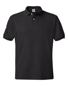 Hanes 054X - Blended Jersey Sport Shirt Negro