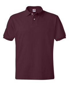 Hanes 054X - Blended Jersey Sport Shirt Maroon