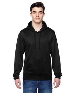J. America 8615 - Tailgate Poly Fleece Hooded Pullover Sweatshirt Negro