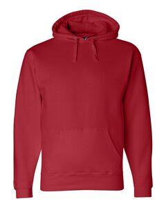 J. America 8824 - Premium Hooded Sweatshirt Red