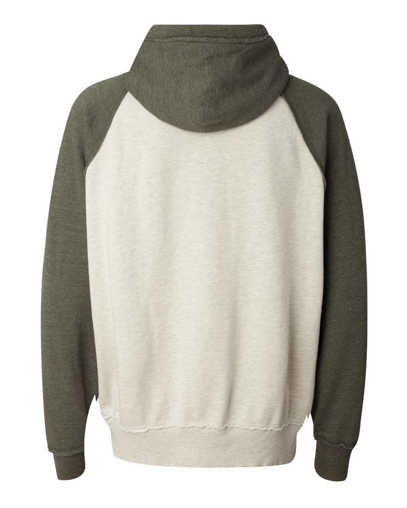 J. America 8885 - Vintage Heather Hooded Sweatshirt