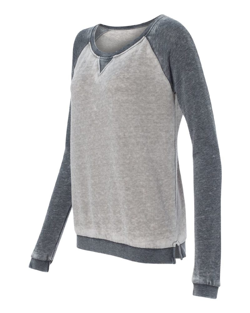 J. America 8927 - Ladies' Zen Fleece Raglan Sleeve Crewneck Sweatshirt