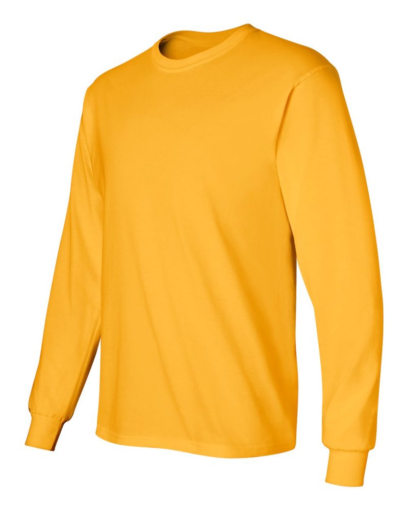 Classic Fit Adult Long Sleeve T-shirt Ultra Cotton Medium Black Gildan 2400 First Quality 