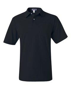 JERZEES 436MPR - SpotShield™ 50/50 Sport Shirt with a Pocket Negro