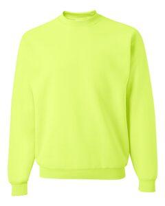 JERZEES 4662MR - NuBlend® SUPER SWEATS® Crewneck Sweatshirt Safety Green